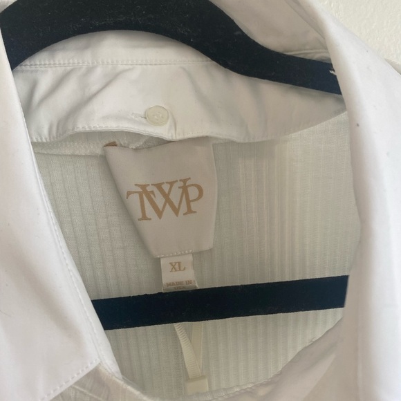 NEW TWP boy tee with collar in ivory XL removable collar - Picture 3 of 10